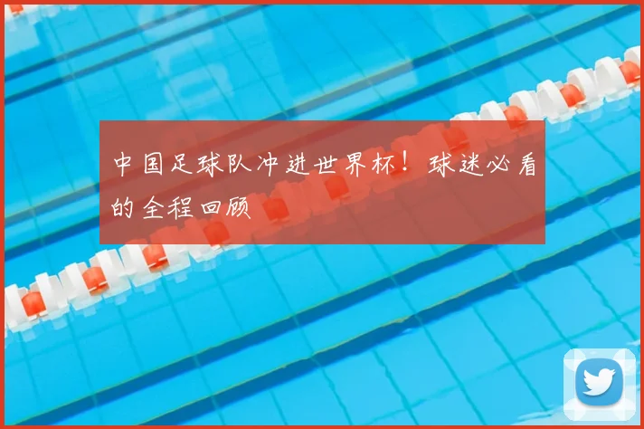 中国足球队冲进世界杯！球迷必看的全程回顾